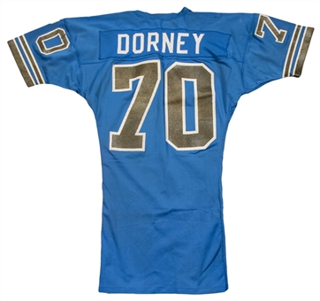 1979-80 Keith Dorney Game Used Detroit Lions Home Jersey